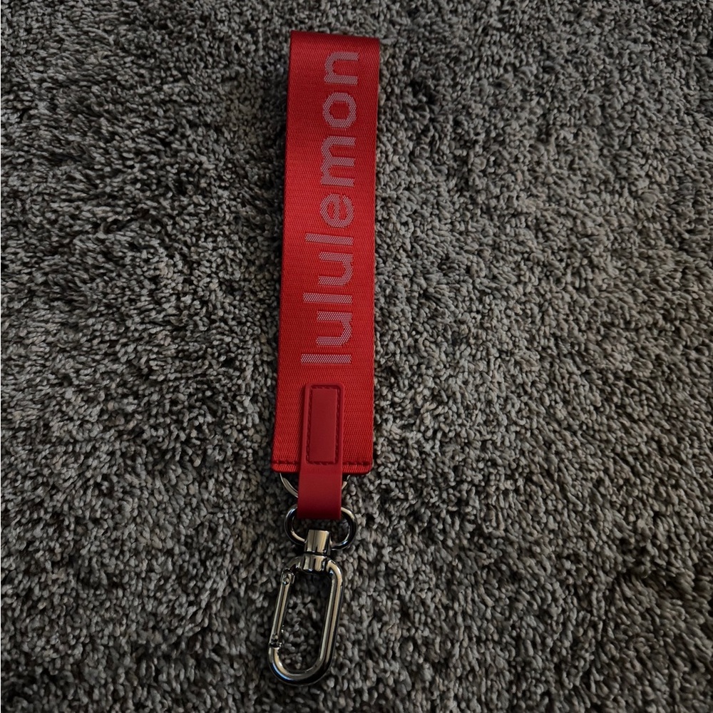 Lululemon Red Keychain